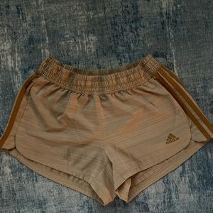 Women’s Adidas athletic shorts brown, small